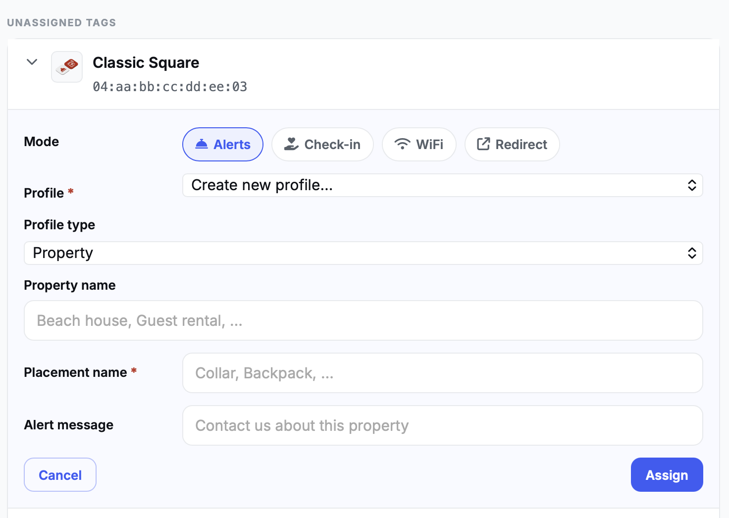Dashboard setup flow