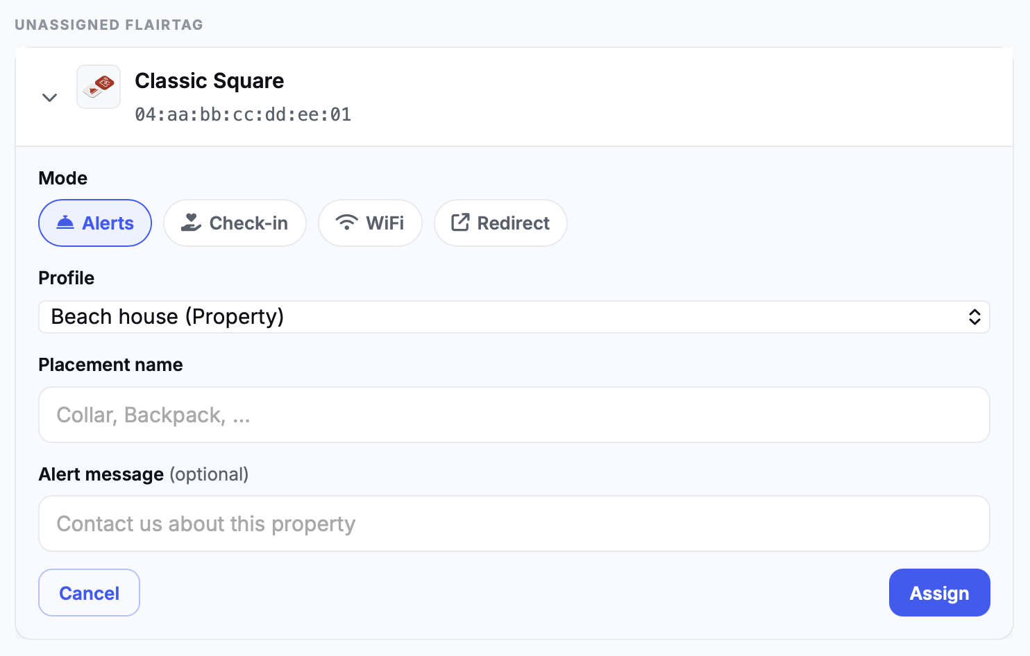 Dashboard setup flow